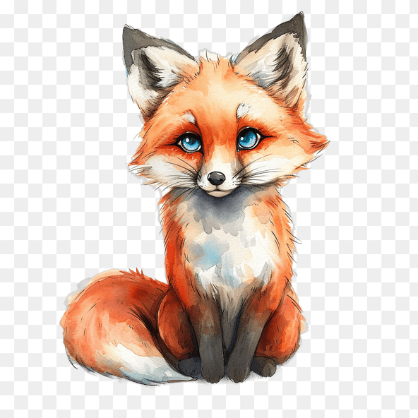 red fox clipart