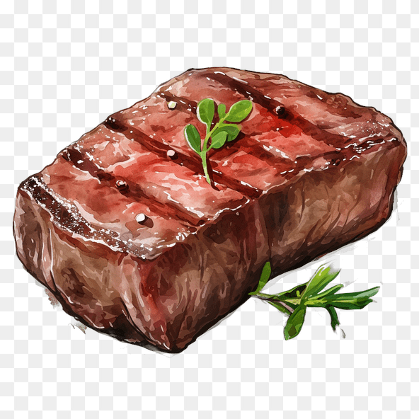 juicy steak clipart