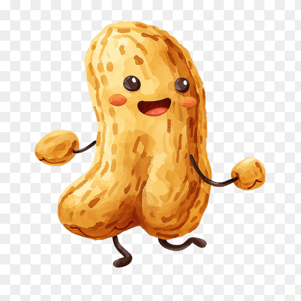 dancing peanut clipart