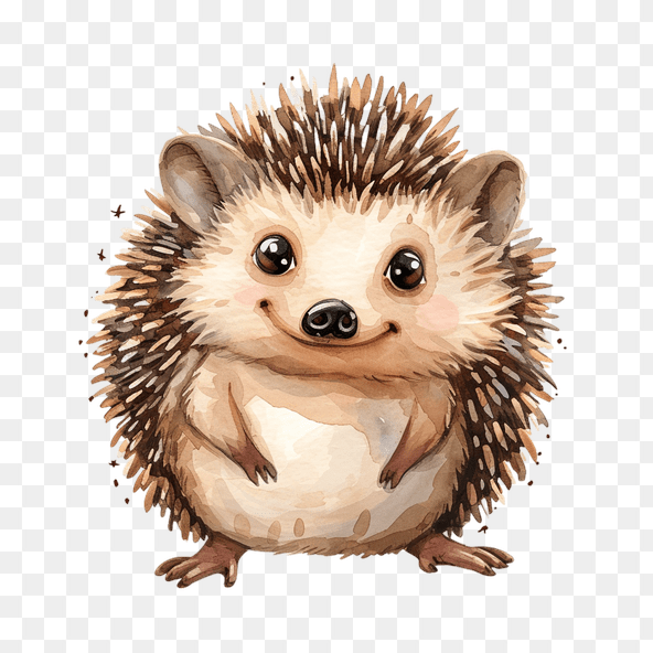baby hedgehog clipart