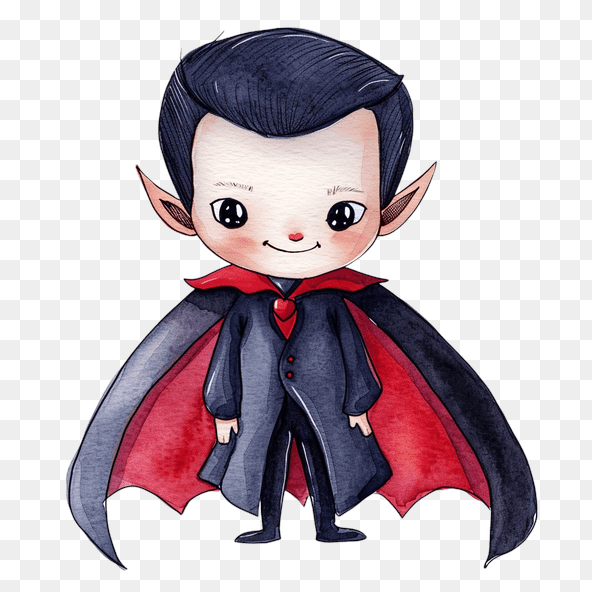 Cute Vampire Boy Clipart