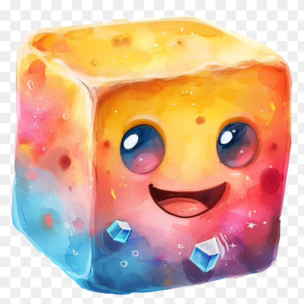 Jelly cube clipart
