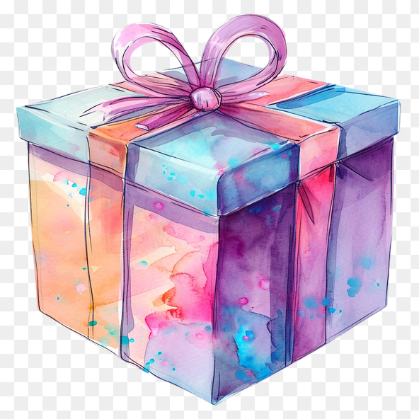 pink Gift Box Clipart