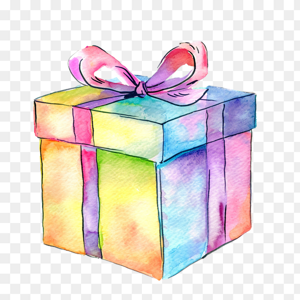 colorful present clipart
