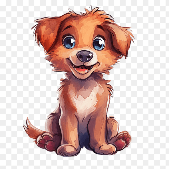 cartoon puppy clipart