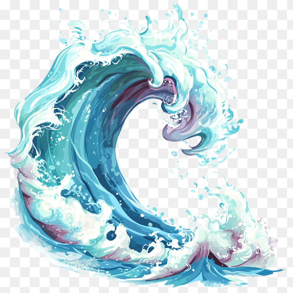 Ocean Wave Clipart Illustration