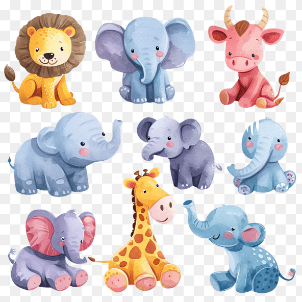 Cute Baby Animals Clipart Set