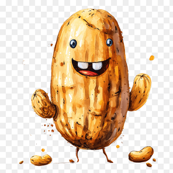 Funny peanut clipart
