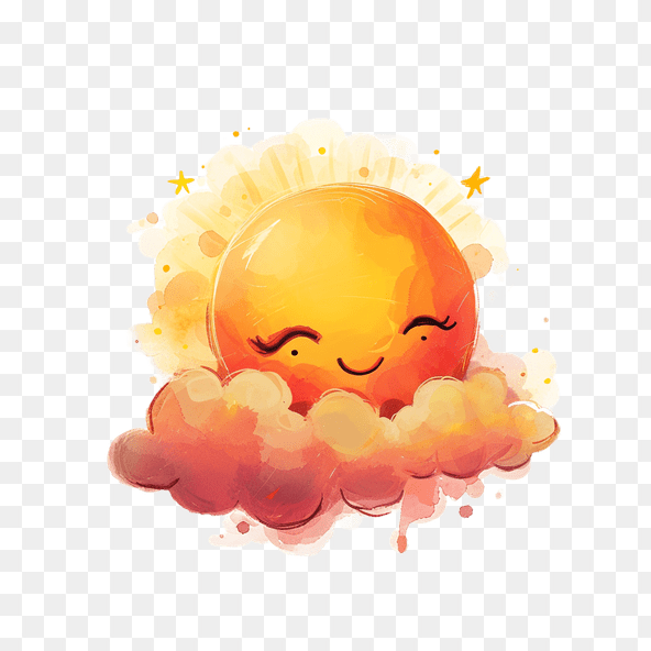 cute sunrise clipart