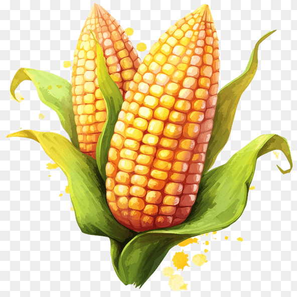 Two ears of corn clipart