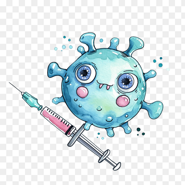Blue Virus Vaccination Clipart