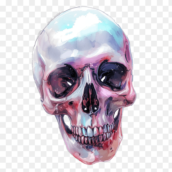 artistic skull clipart