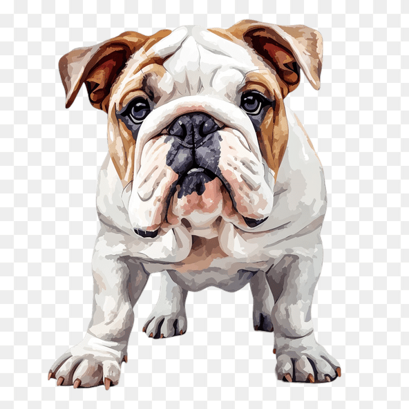 Cute Bulldog Puppy Clipart