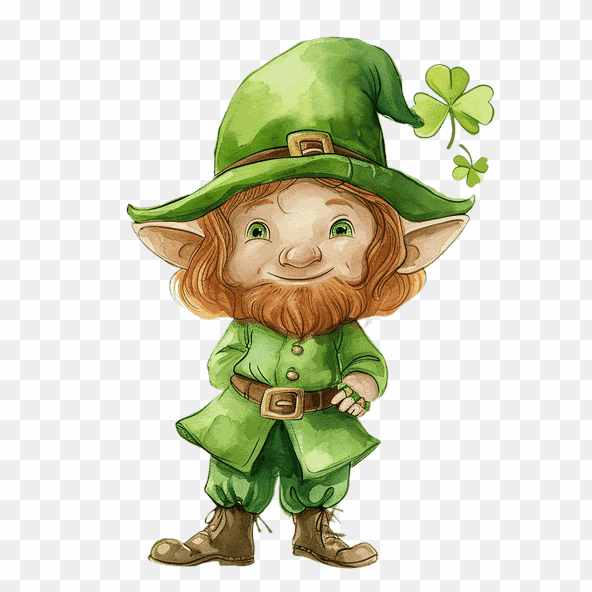 Cute Leprechaun St Patricks Day Clipart