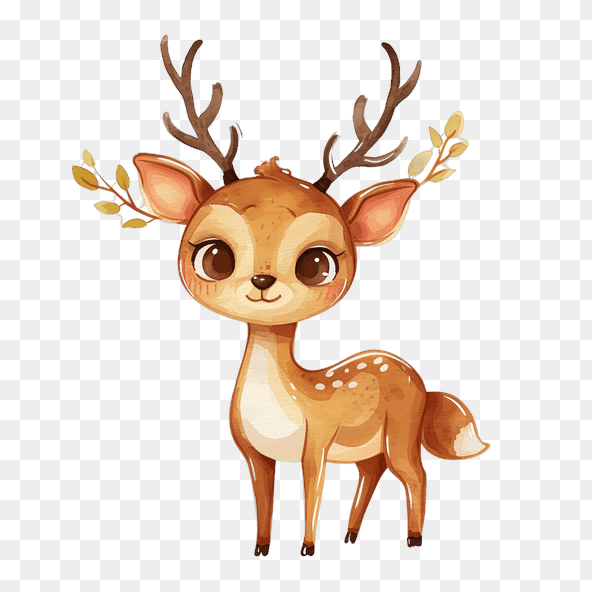 cute deer clipart