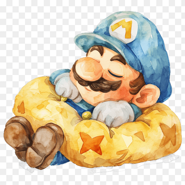 luigi sleep clipart