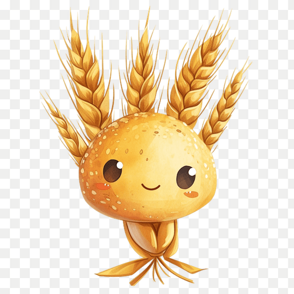 Cute Wheat Bread Clipart