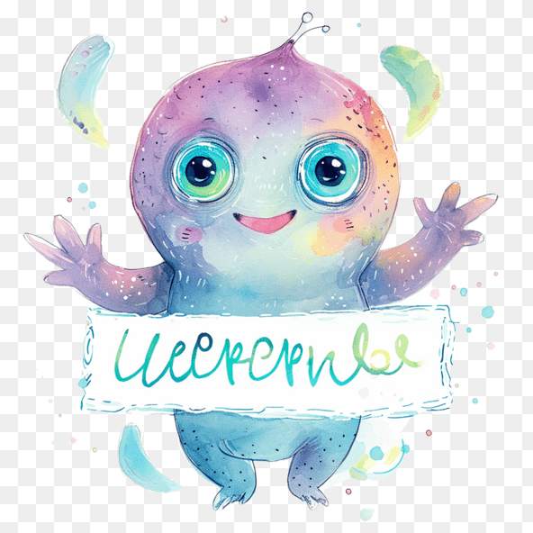 Cute Watercolor September Clipart