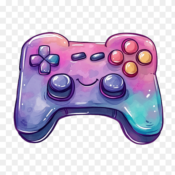 Cute Pastel Gamer Controller Clipart