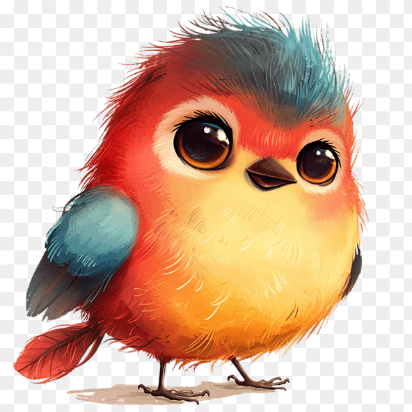 fluffy bird clipart