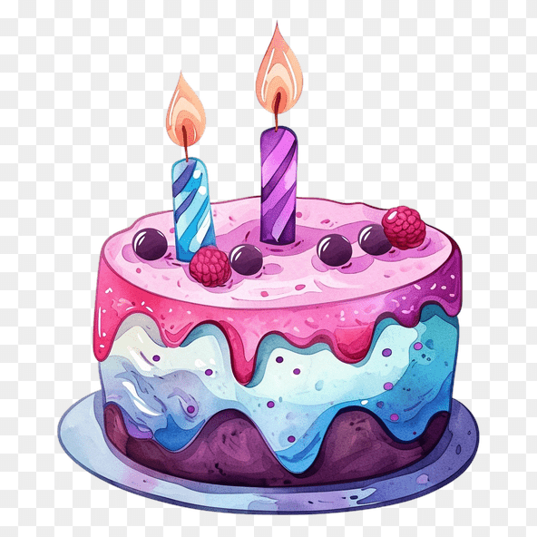 Birthday Cake Clipart With Candles