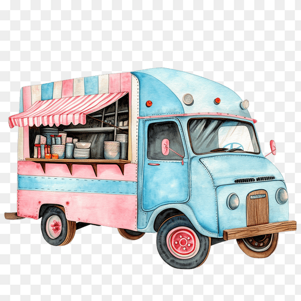 food truck clipart