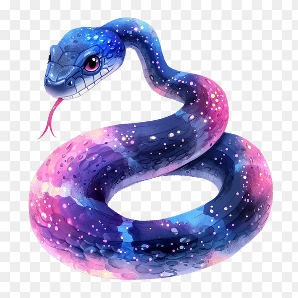 vibrant snake clipart
