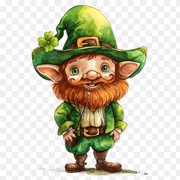 watercolor Leprechaun clipart
