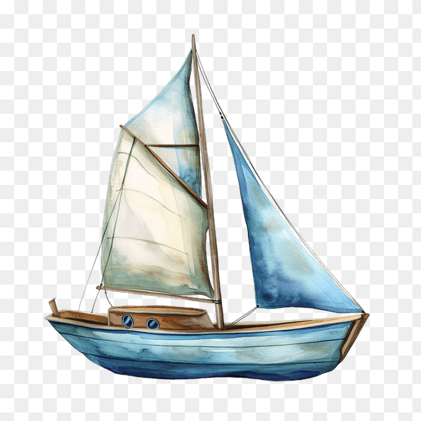 watercolor sailboat clipart