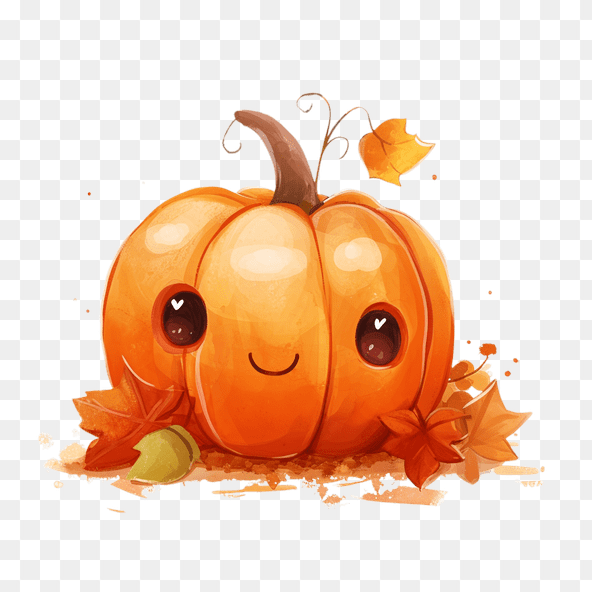 Cute Fall Pumpkin Clipart