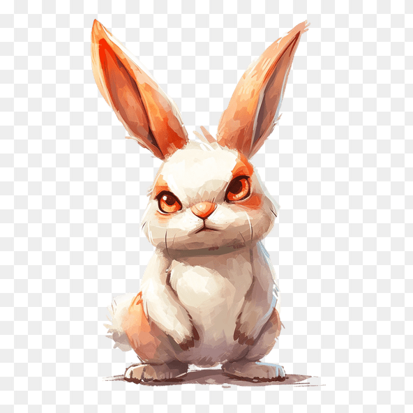 Angry Bunny Cartoon Clipart