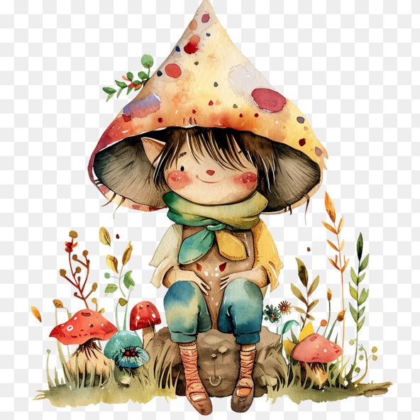 cute gnome clipart