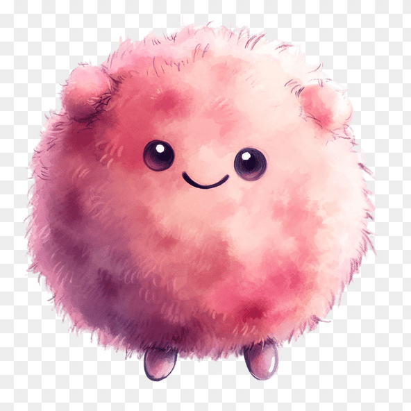 pink pom pom clipart