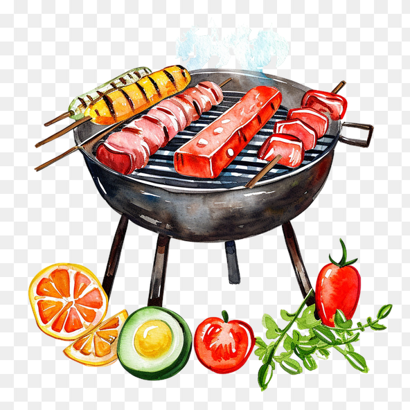 cute bbq clipart