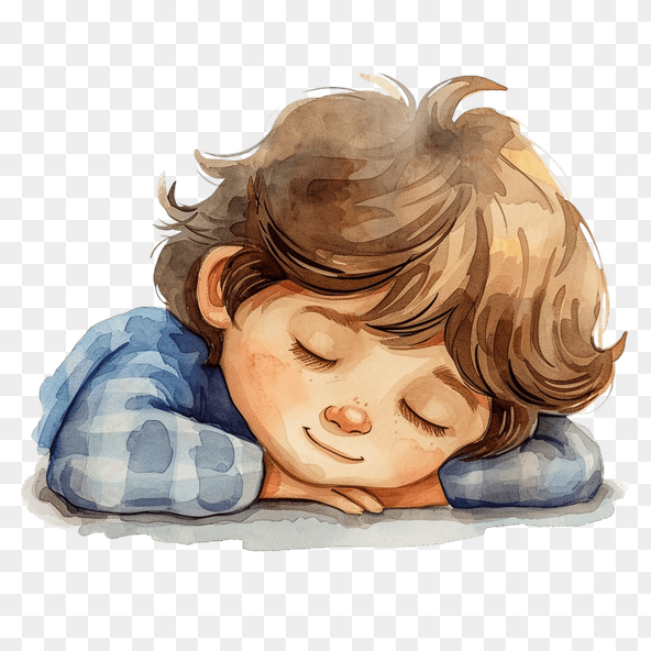 Sweet Dreaming Boy Clipart