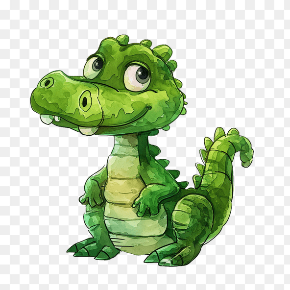 baby alligator clipart