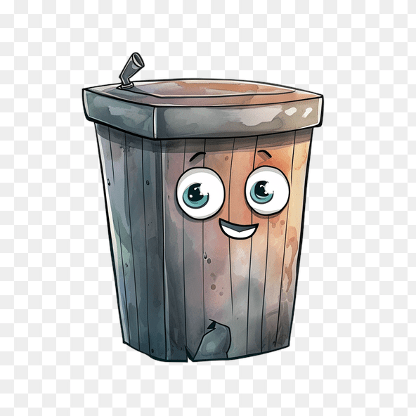 Happy Wooden Cup Clipart