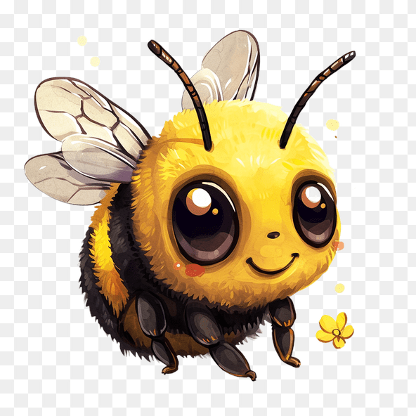 cartoon bumble bee clipart