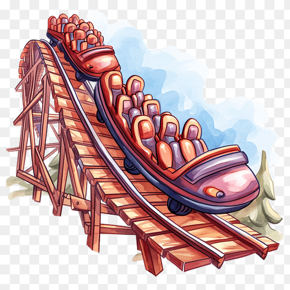 roller coaster clipart