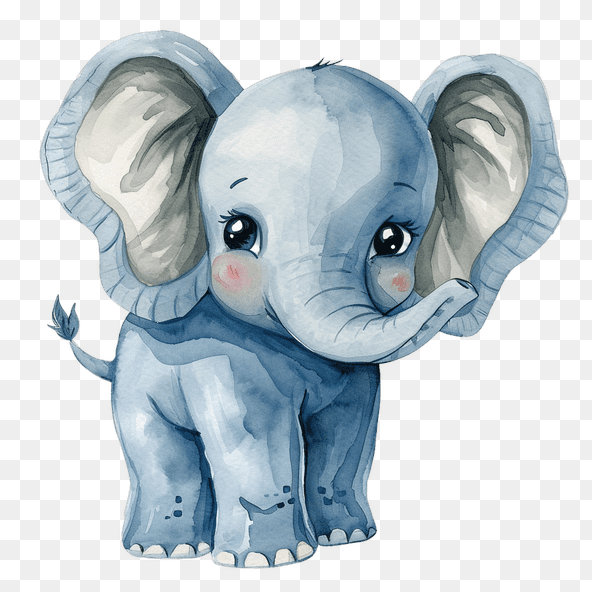 cute elephant clipart