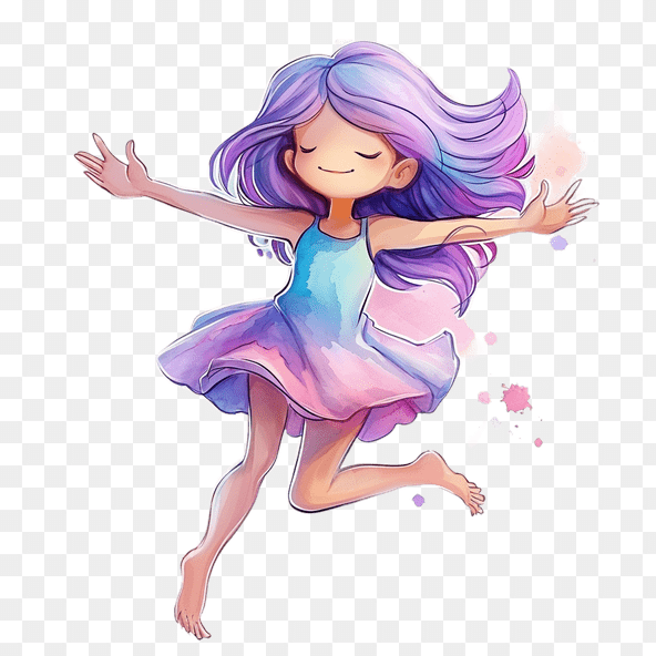 watercolor dancing clipart