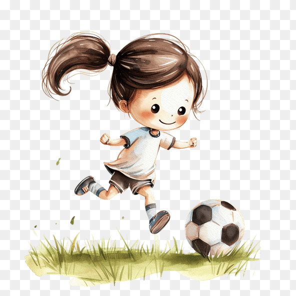 soccer girl clipart