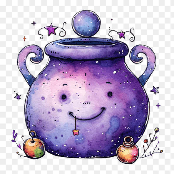 cute cauldron clipart