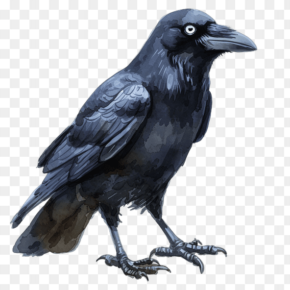 adorable crow clipart