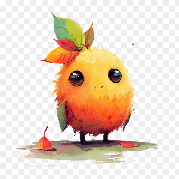 cute fall creature clipart