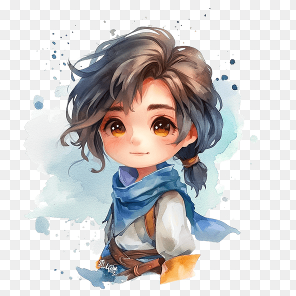 Cute Anime Girl Clipart