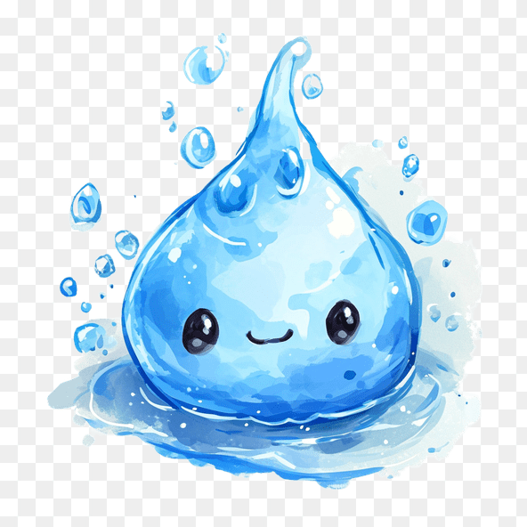 watercolor water drop clipart