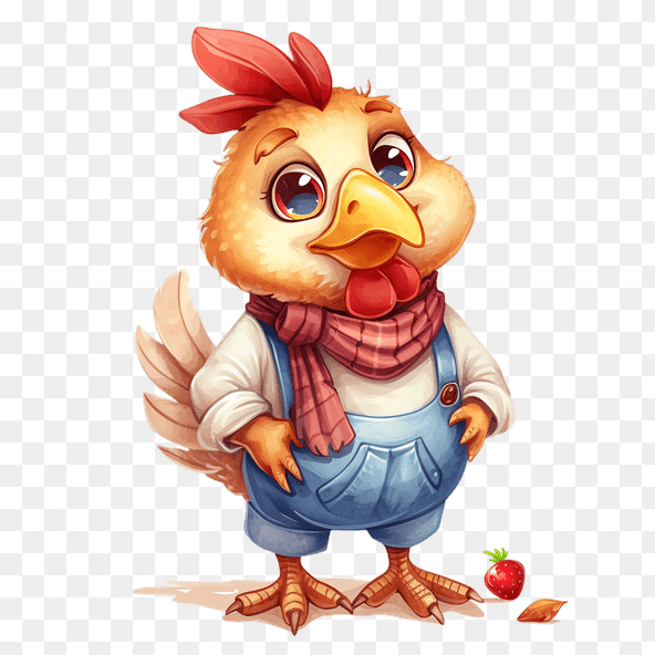 cartoon chicken clipart