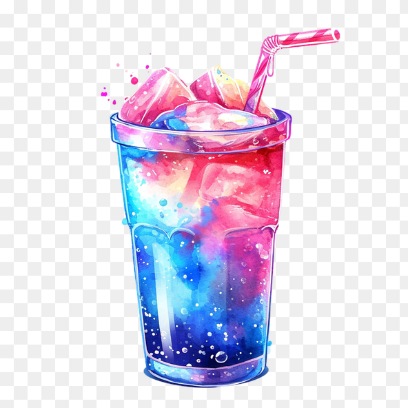 glass of sparkling water clipart