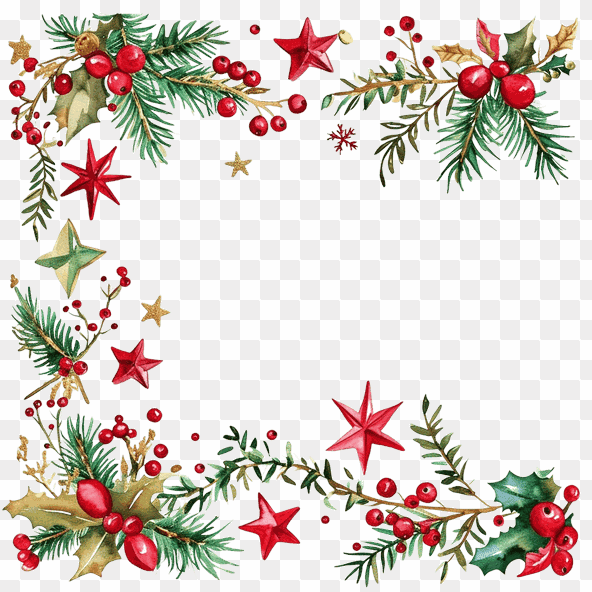 Christmas Border Frame Clipart